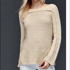 GAP Women's Natural Cotton Pointelle Sweater